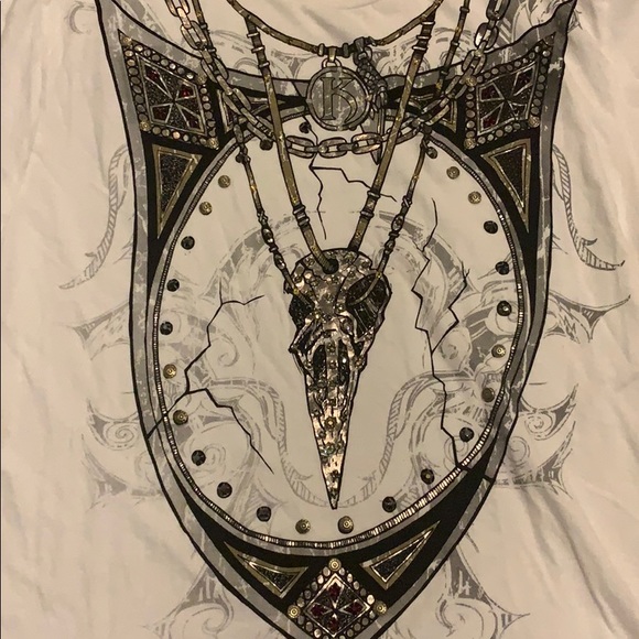 Men’s Swarovski Konquest Platinum Tshirt - Picture 3 of 7